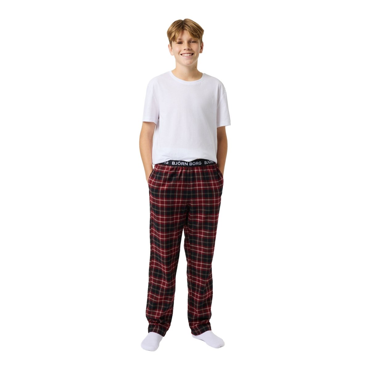 Björn Borg Core Flannel Pyjama Pants Jr Pyjamasbyxor - Bild 8