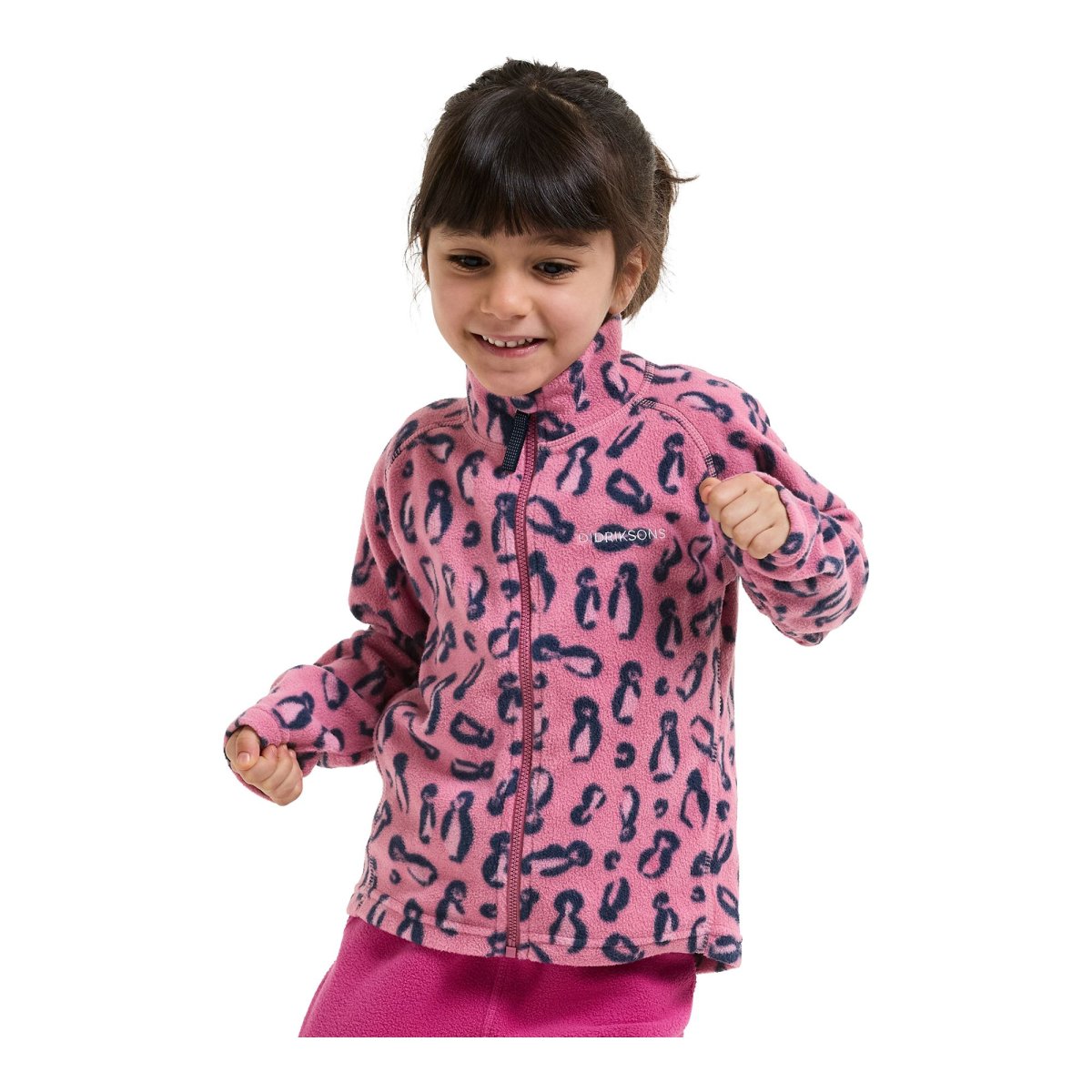 Didriksons Monte Printed Kids’ Full-Zip Fleecetröja - Bild 4