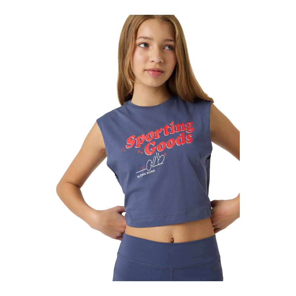 Björn Borg Borg Cropped Tank Top Jr Träningslinne - Bild 3